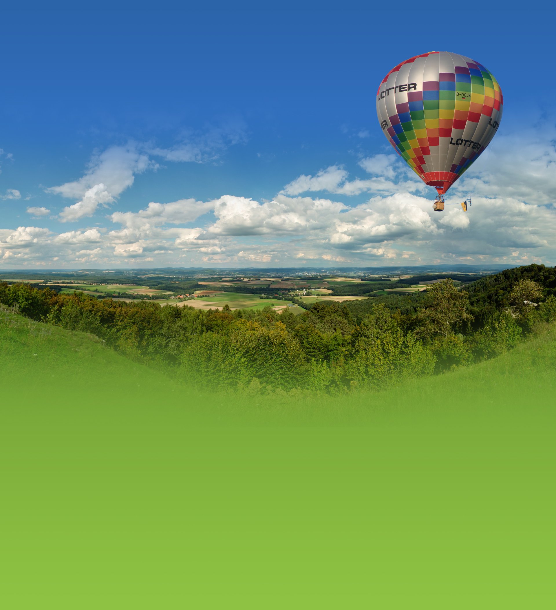 Hintergrundbild Heissluftballon